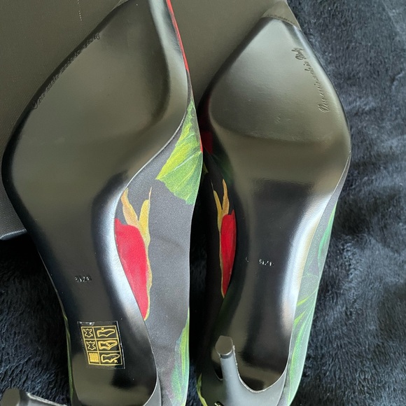 Dolce&Gabbana - Lollo floral jersey pumps - Picture 6 of 7